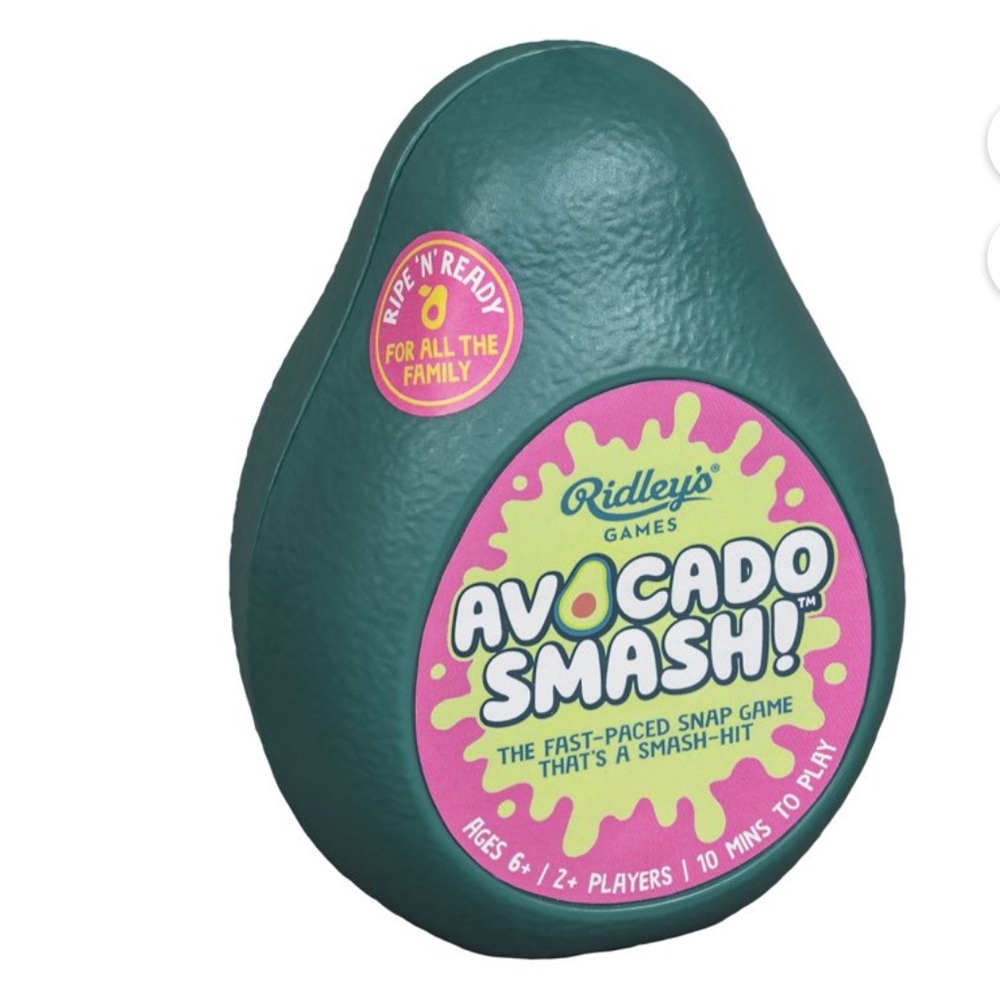 Ridley's Avocado Smash! 71 Piece Family Action Card Game with Storage Case